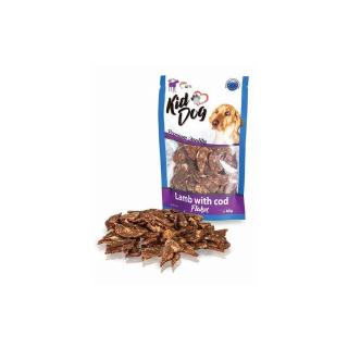 KidDog Lamb whit Cod Flakes -  Báránychips jutalomfalat (bárány, tőkehal) kutyák részére (80g)