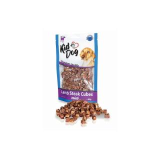 KidDog Mini Lamb Steak Cubes - jutalomfalat (bárány) kutyák részére (80g)