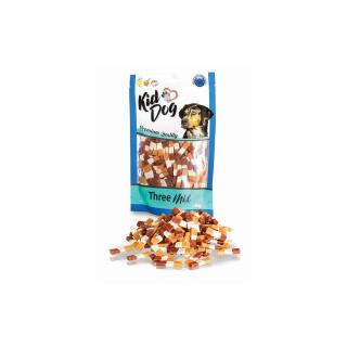 KidDog Three Mix - jutalomfalat (csirke, kacsa, tőkehal) kutyák részére (80g)