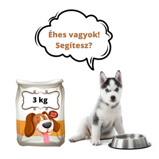 Kölyökkutyatáp 3 kg - adomány a Mancsmentő Állatvédő Egyesület részére