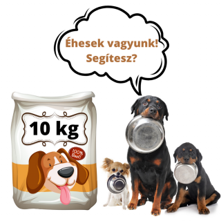 Kutyatáp 10 kg - adomány a PCAS Állatmentés részére (donation to PCAS animal rescue - classic dog food)