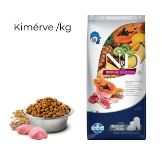 ND Tropical Selection Dog Lamb Puppy medium/maxi szárazeledel - kimérve 1 kg