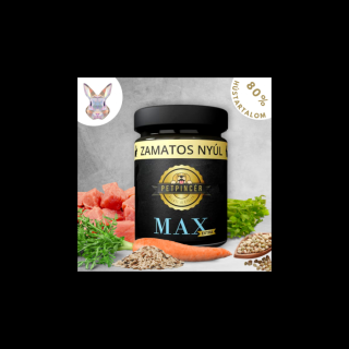 Nyúlhús menü főtt kutyaeledel 80% hústartalommal 300 g, Petpincér Max Extra