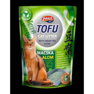 Panzi Tofu - nyövényi alapú, zöld tea illatú macskaalom (2,5kg)