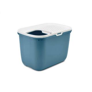 Savic Hop In - macska WC (fehér-kék) macskák részére (58,5x39x39,5cm)