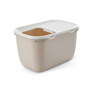 Savic Hop In - macska WC (fehér-mokka) macskák részére (58,5x39x39,5cm)