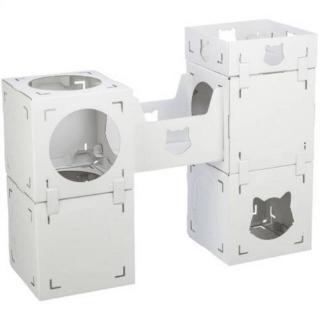 Trixie Casa Cara cat furniture - macskabútor (fehér,karton) macskák részére (93×72×30.5cm)