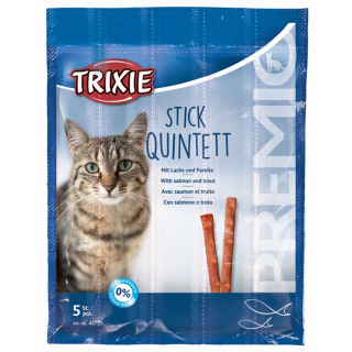 Trixie Jutalomfalat macskáknak Premio Quadro-Stick Lazac/Pisztráng 5x5gr