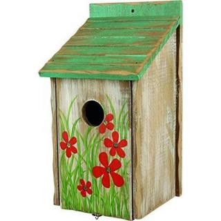 Trixie Nesting Box - fészkelő odú (natúr) vadmadarak részére (Ø3.3cm) 15X28X14cm