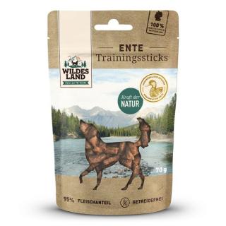 Wildes Land kacsa tréning sticks kutya jutalomfalat 70g