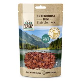 Wildes Land kacsamell mini darabkák kutya és cica jutalomfalat 70g