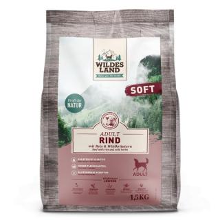 Wildes Land Soft Adult szárazeledel marhahús rizzsel és vadon termő fűszernövényekkel 1,5 kg