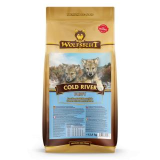 Wolfsblut Cold River Puppy - Pisztráng édesburgonyával 12,5 kg