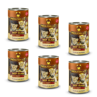 Wolfsblut Deep Glade Puppy - rőtvad tökkel 6x395 g
