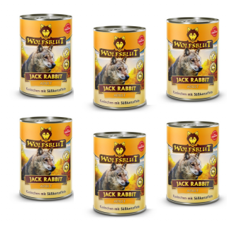Wolfsblut Jack Rabbit Adult - nyúl zöldségekkel 6x395 g