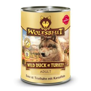 Wolfsblut Wild Duck and Turkey Adult - kacsa és pulyka burgonyával 395 g