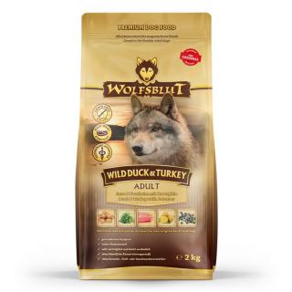Wolfsblut Wild Duck  Turkey - Kacsa és Pulyka 2 kg