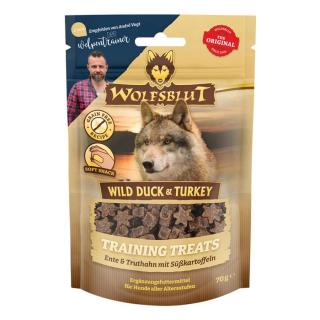 Wolfsblut Wild Duck  Turkey Training Treats - kacsa  pulyka 70g