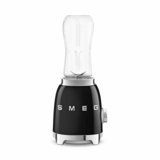 SMEG EGYSZEMÉLYES TURMIXGÉP, 50-es évek retro design, 0,6 liter, 300 W, 2 fokozat, fekete