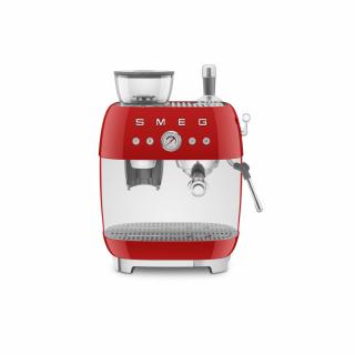 SMEG ŐRLŐVEL KOMBINÁLT ESPRESSO KÁVÉFŐZŐ, retro, piros