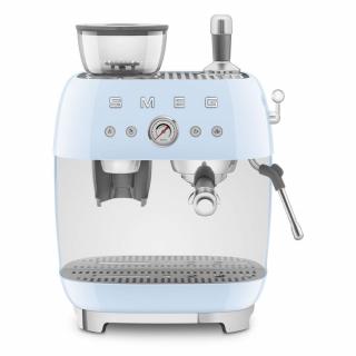 SMEG ŐRLŐVEL KOMBINÁLT ESPRESSO KÁVÉFŐZŐ, retro, világoskék