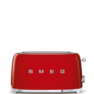 SMEG retro 4-szeletes kenyérpirító, piros