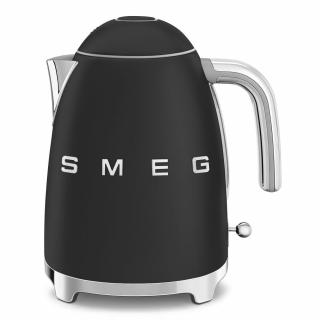 SMEG retro vízforraló,3D logó, matt fekete