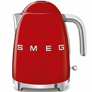 SMEG retro vízforraló,3D logó, piros