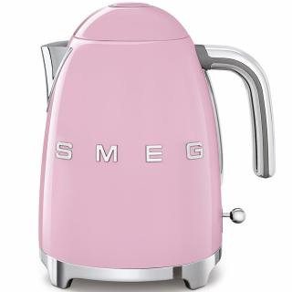 SMEG retro vízforraló,3D logó, rózsaszín