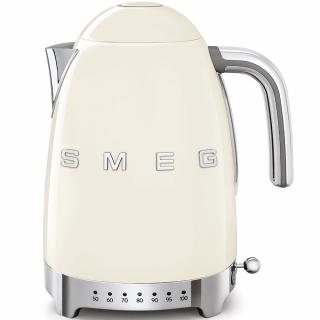 SMEG retro vízforraló, állítható hőm.,3D logó, bézs