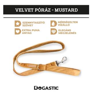 Velvet póráz - Mustard