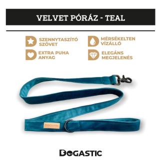 Velvet póráz - Teal