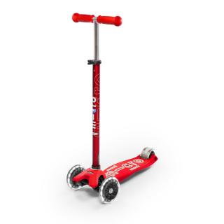 3 kerekű LED roller 5 éves kortól, piros