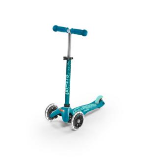 Gyerek roller világító kerékkel, aqua