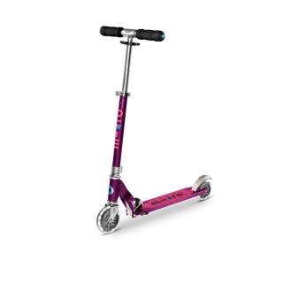 Lila gyerek roller ledes kerékkel