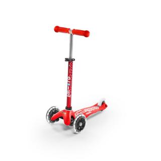 Mini Micro Deluxe LED roller világító kerékkel, piros
