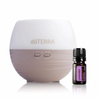doTERRA Petal aroma diffúzor, Illóolaj párologtató + ajándék illóolaj
