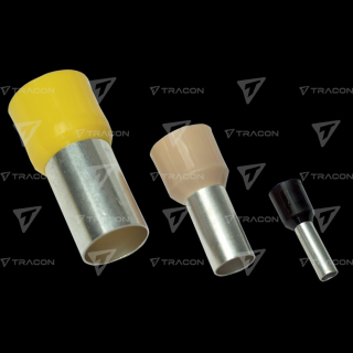 1,5mm2 Szigetelt (PA6.6) érvéghüvely, ónozott elektrolitréz, piros E113 Tracon