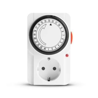 Analóg kapcsolóóra - LED visszajelzővel - 230V - 16A - 3680W Delight 20290B