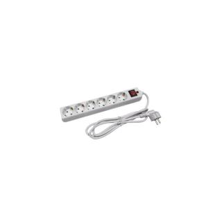 Anco 6-os hálózati asztali elosztó kapcsolóval túlfeszültségvédelemmel 1,4m H05VV-F 3x1,5mm2 321349