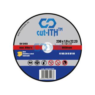 cut-ITH vágókorong, Inox, alak 41, WA30RBF, 230x1,9x22 50023001900