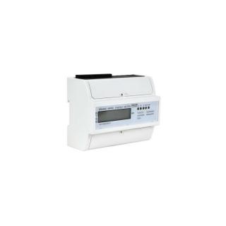 Digitális fogyasztásmérő, 3 fázisú almérő DIN sínre, 7 modul, 230V AC / 10(100)A TRACON TVOF37