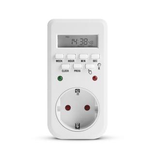 Digitális kapcsolóóra - visszajelző LED-del - 250V - 16A Delight 20298B
