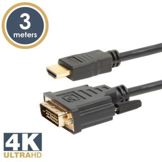 DVI-D / HDMI kábel · 3 m 20381 Globiz