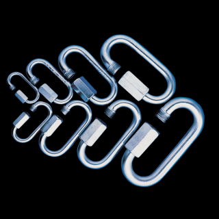 Karabiner, csavaros, acél d=10mm, 5100N CSKARA10