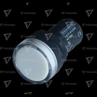 LED-es jelzőlámpa, fehér  LJL22-WE  TRACON