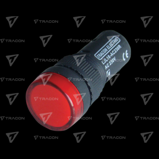 LED-es jelzőlámpa, piros LJL16-RE  TRACON