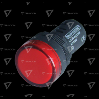 LED-es jelzőlámpa, piros  LJL22-RE  TRACON