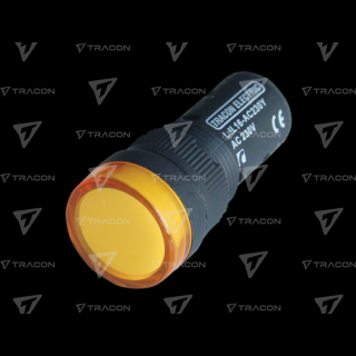 LED-es jelzőlámpa, sárga LJL16-YE  TRACON