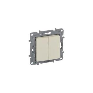 Legrand Niloé 105 csillárkapcsoló körömmel bézs 664606
